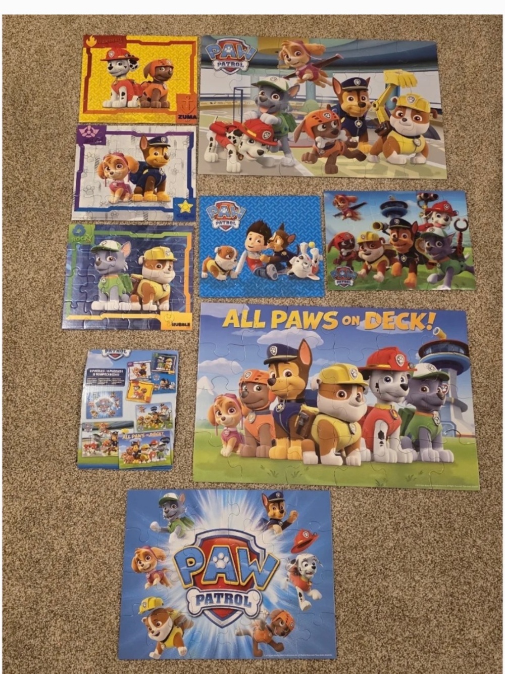 PAW Patrol Kids Puzzle Set - 8 Puzzles - PAW Patrol